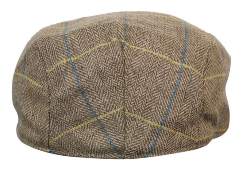 Marc Darcy DX7 Herr Tweed Vintage Retro Grandad Flat Caps Hattar Peaky Blinders Check Classic