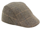 Marc Darcy DX7 Herr Tweed Vintage Retro Grandad Flat Caps Hattar Peaky Blinders Check Classic