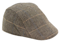 Marc Darcy DX7 Herr Tweed Vintage Retro Grandad Flat Caps Hattar Peaky Blinders Check Classic