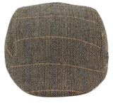 Marc Darcy DX7 Herr Tweed Vintage Retro Grandad Flat Caps Hattar Peaky Blinders Check Classic