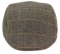 Marc Darcy DX7 Herr Tweed Vintage Retro Grandad Flat Caps Hattar Peaky Blinders Check Classic
