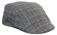 Marc Darcy Hampton Herr Tweed Vintage Retro Grandad Flat Caps Hattar Peaky Blinders Check Classic