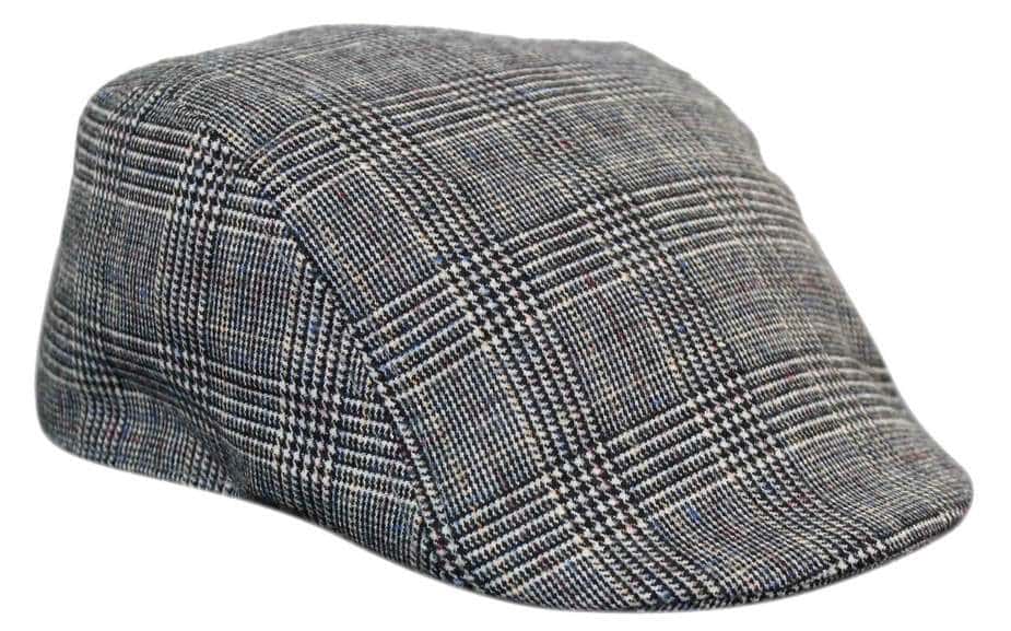 Marc Darcy Hampton Herr Tweed Vintage Retro Grandad Flat Caps Hattar Peaky Blinders Check Classic