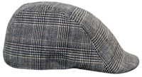 Marc Darcy Hampton Herr Tweed Vintage Retro Grandad Flat Caps Hattar Peaky Blinders Check Classic