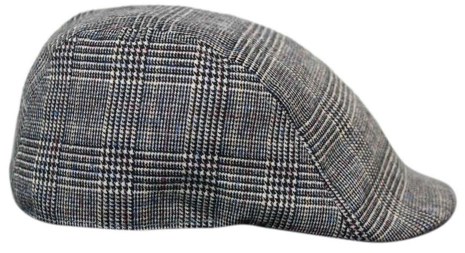Marc Darcy Hampton Herr Tweed Vintage Retro Grandad Flat Caps Hattar Peaky Blinders Check Classic