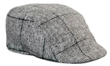 Marc Darcy Kristian Herr Tweed Vintage Retro Grandad Flat Caps Hattar Peaky Blinders Check Classic