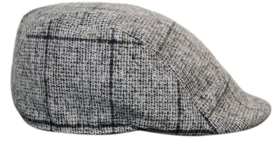 Marc Darcy Kristian Herr Tweed Vintage Retro Grandad Flat Caps Hattar Peaky Blinders Check Classic