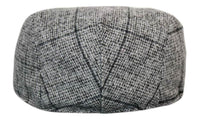 Marc Darcy Kristian Herr Tweed Vintage Retro Grandad Flat Caps Hattar Peaky Blinders Check Classic