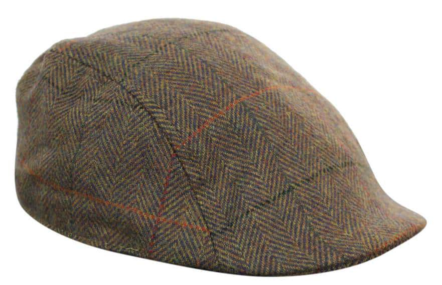 Marc Darcy Nelson Herr Tweed Vintage Retro Grandad Flat Caps Hattar Peaky Blinders Check Classic