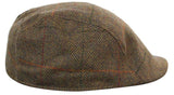 Marc Darcy Nelson Herr Tweed Vintage Retro Grandad Flat Caps Hattar Peaky Blinders Check Classic