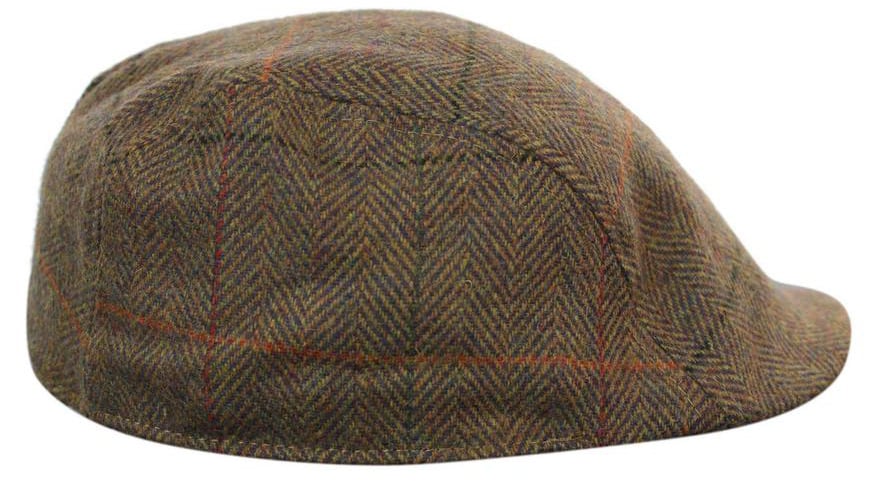 Marc Darcy Nelson Herr Tweed Vintage Retro Grandad Flat Caps Hattar Peaky Blinders Check Classic