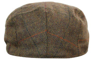 Marc Darcy Nelson Herr Tweed Vintage Retro Grandad Flat Caps Hattar Peaky Blinders Check Classic