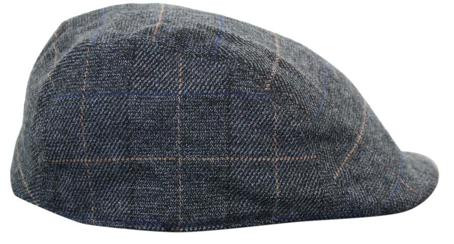 Marc Darcy Scott Herr Tweed Vintage Retro Grandad Flat Caps Hattar Peaky Blinders Check Classic