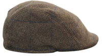 Marc Darcy TB4 Herr Tweed Vintage Retro Grandad Flat Caps Hattar Peaky Blinders Check Classic