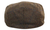 Marc Darcy TB4 Herr Tweed Vintage Retro Grandad Flat Caps Hattar Peaky Blinders Check Classic