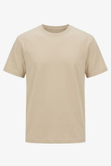 Beige klassisk t-shirt i bomullsblandning för män