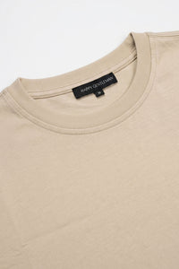 Beige klassisk t-shirt i bomullsblandning för män