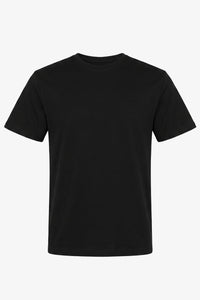 Svart klassisk t-shirt i bomullsblandning för män
