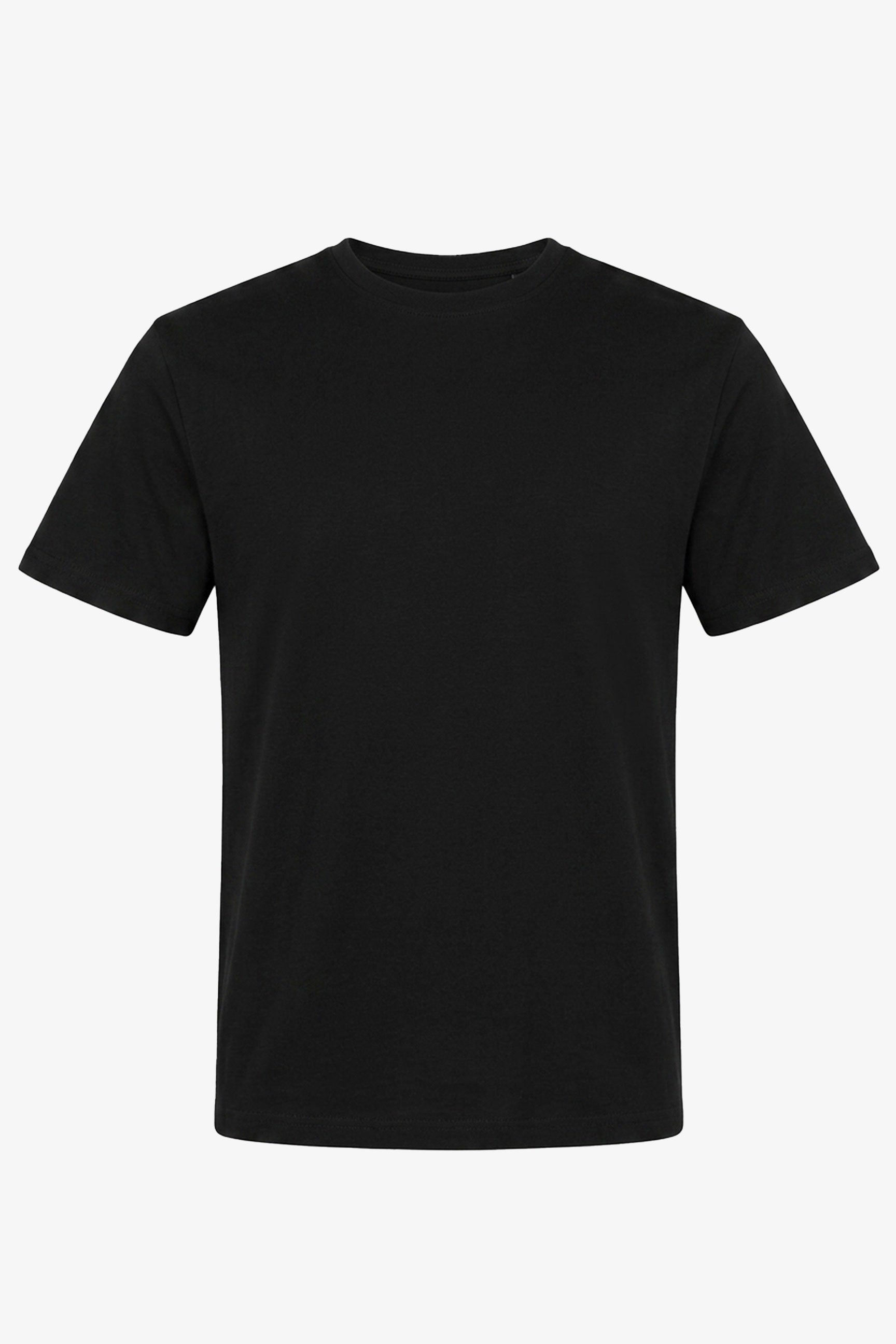 Svart klassisk t-shirt i bomullsblandning för män