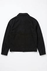 Svart herrjacka i bomullstwill - Trucker Overshirt