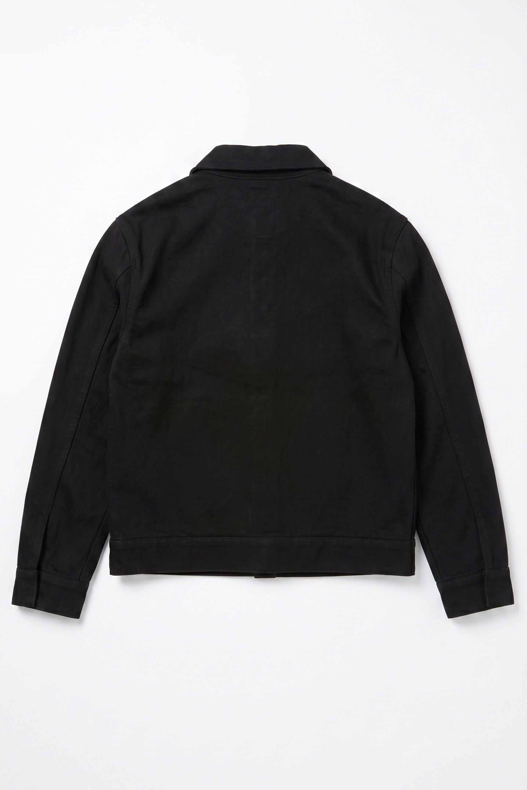 Svart herrjacka i bomullstwill - Trucker Overshirt
