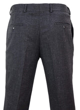 Svarta herrbyxor i tweed i vintage-stil – STZ14