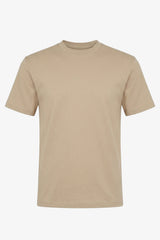 Klassisk brun bomulls-T-shirt för män