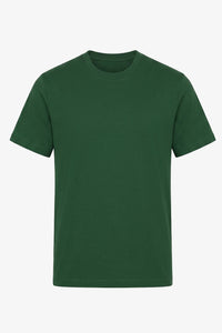 Klassisk grön bomulls-T-shirt för män