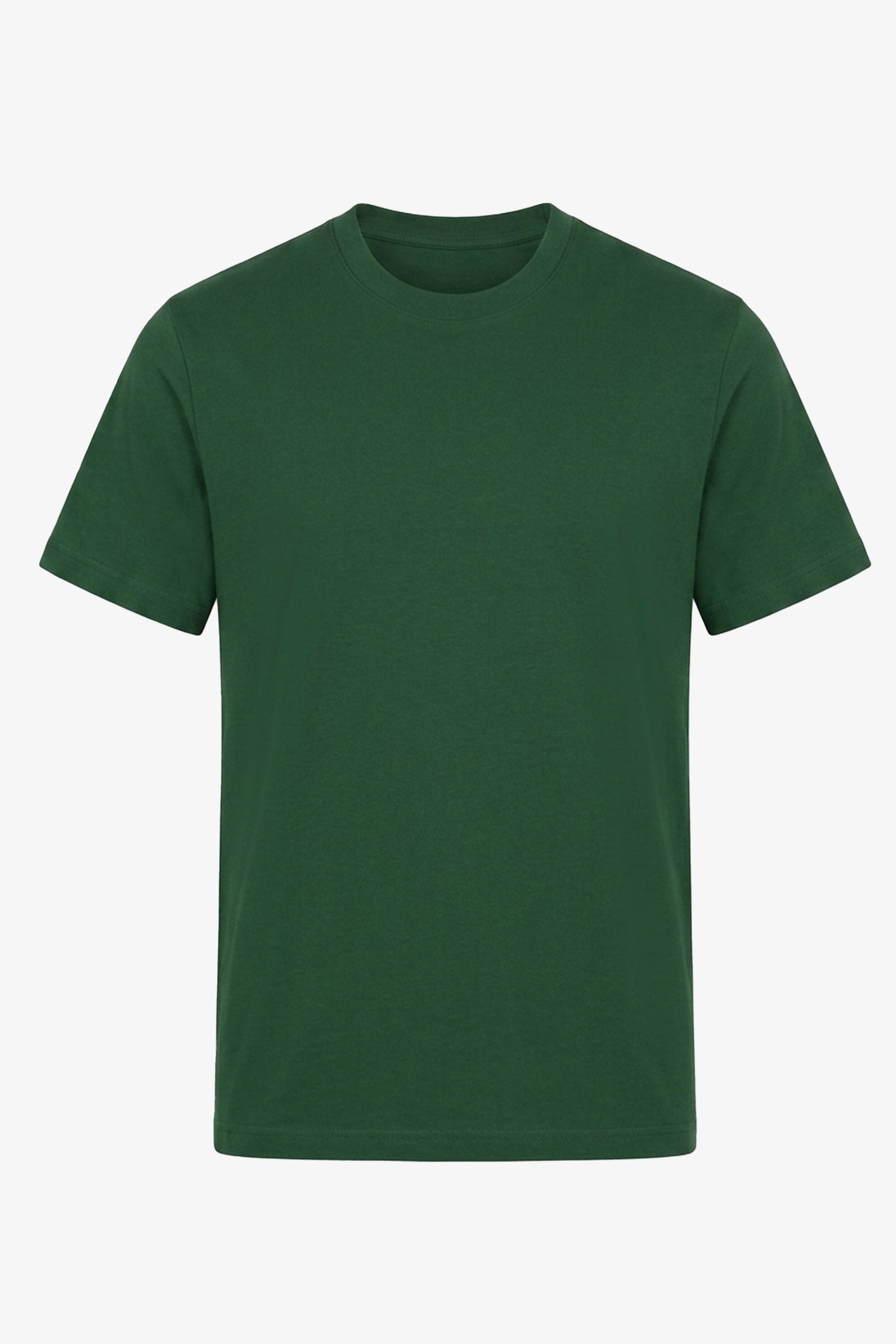 Klassisk grön bomulls-T-shirt för män