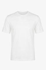 Klassisk vit bomulls-T-shirt för män