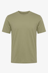 Klassisk olivgrön bomulls-T-shirt för män