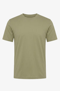 Klassisk olivgrön bomulls-T-shirt för män