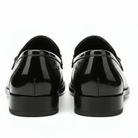 Herrloafers i konstläder med penny-motiv