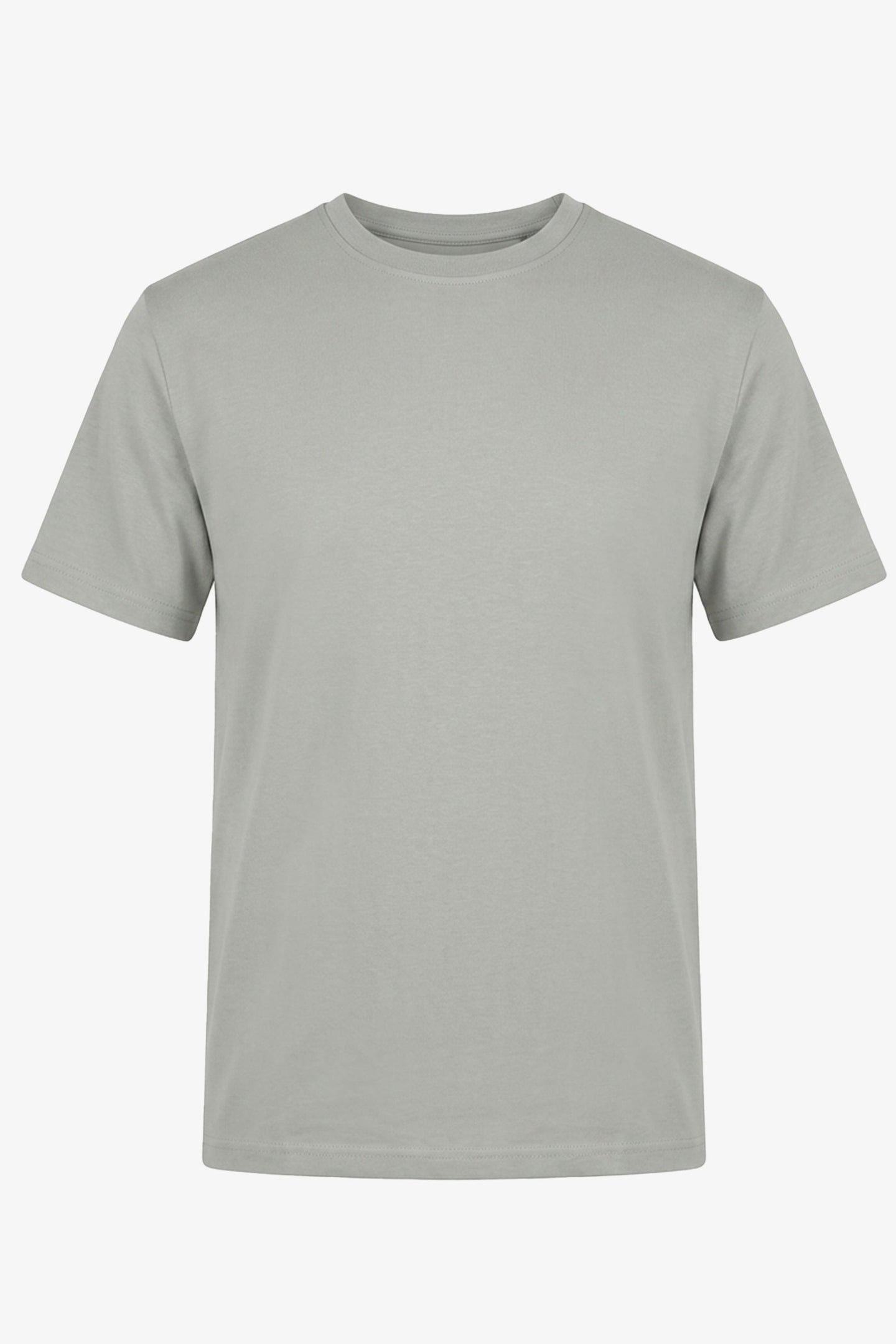 Grå klassisk t-shirt i bomullsblandning för män