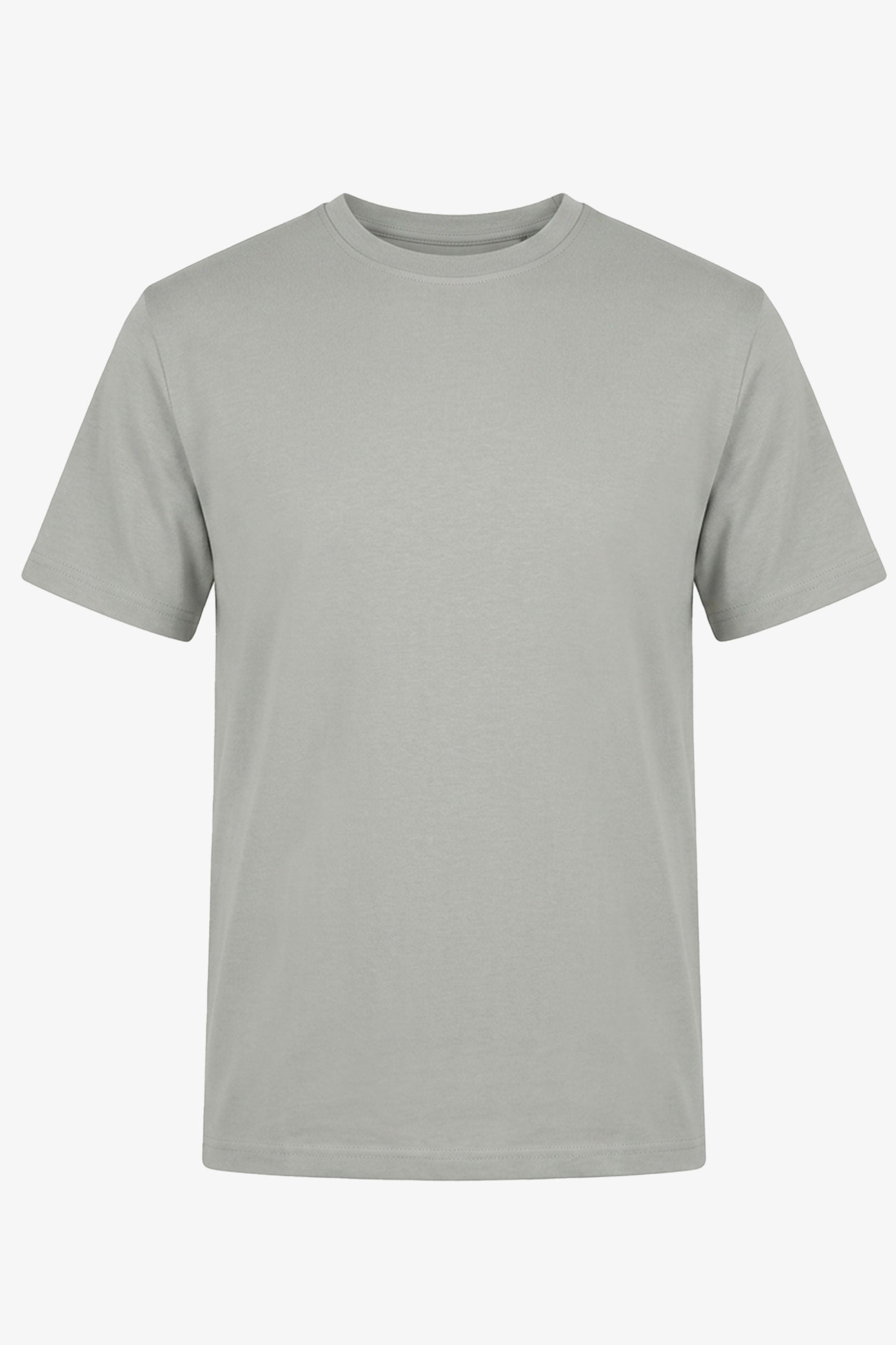 Grå klassisk t-shirt i bomullsblandning för män