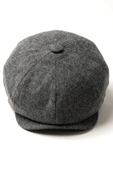 Mens 8 Panel Newsboy Cap - Cavani Martez - Mörkgrå