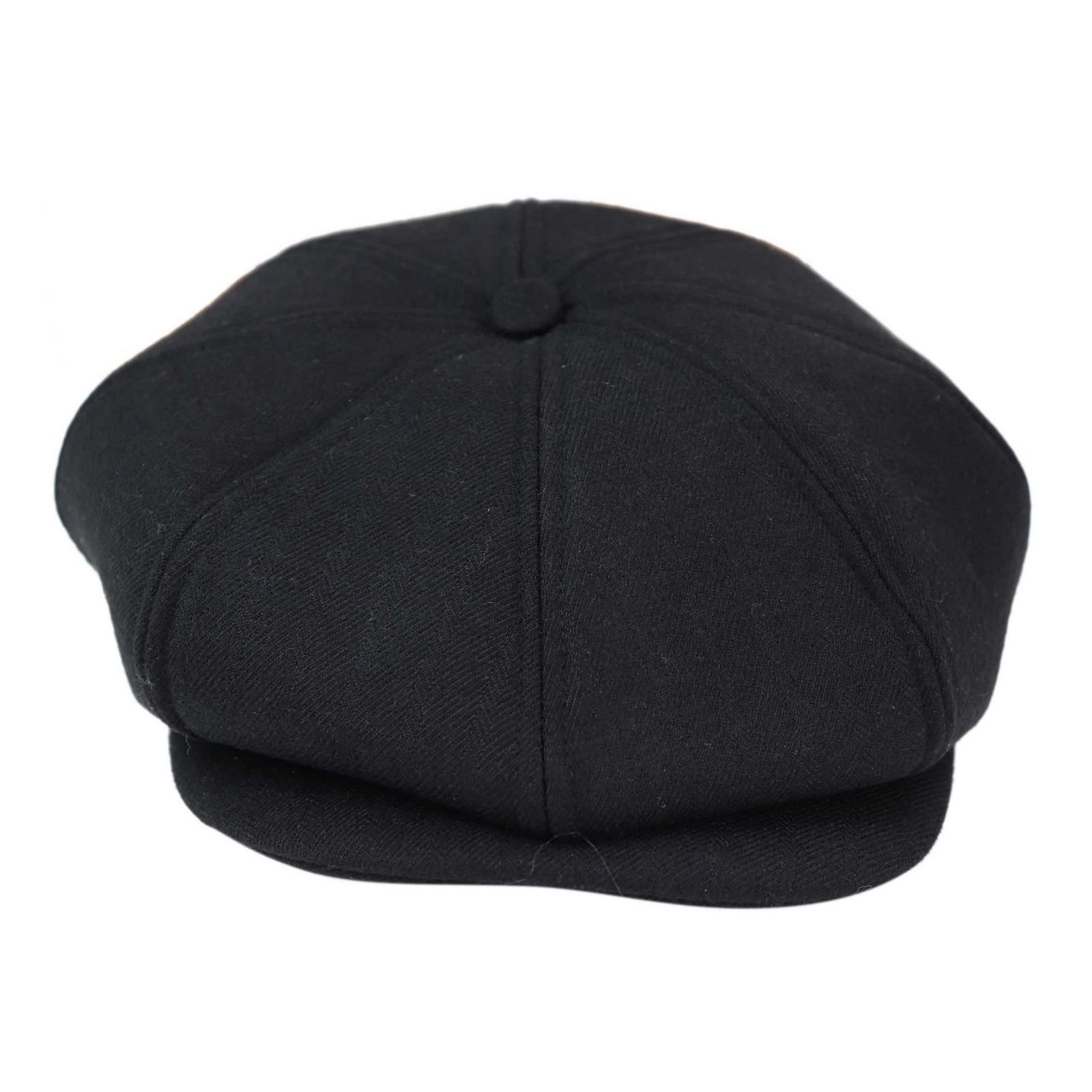 Herr 8 Panel Peaky Blinders Hatt - Svart