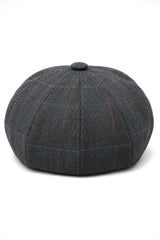Herrhatt med 8 paneler, Razor Baker Boy-hatt i ull, tweed och Blinders Newsboy-keps, 8 paneler