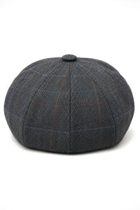 Herrhatt med 8 paneler, Razor Baker Boy-hatt i ull, tweed och Blinders Newsboy-keps, 8 paneler
