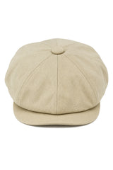 Herr 8-panelers Razor sommarbeige Baker Boy-hatt i bomull Blinders Newsboy-keps Shelby