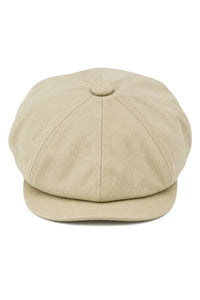 Herr 8-panelers Razor sommarbeige Baker Boy-hatt i bomull Blinders Newsboy-keps Shelby