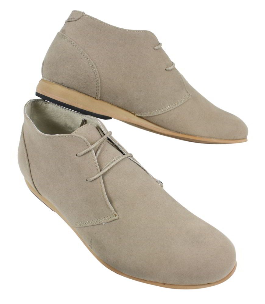 Herr Svarta Beige Bruna Marinblå Ökenstövlar Skor Mocka Höga Ankelboots Chelsea
