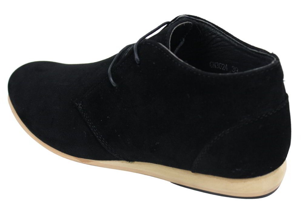 Herr Svarta Beige Bruna Marinblå Ökenstövlar Skor Mocka Höga Ankelboots Chelsea