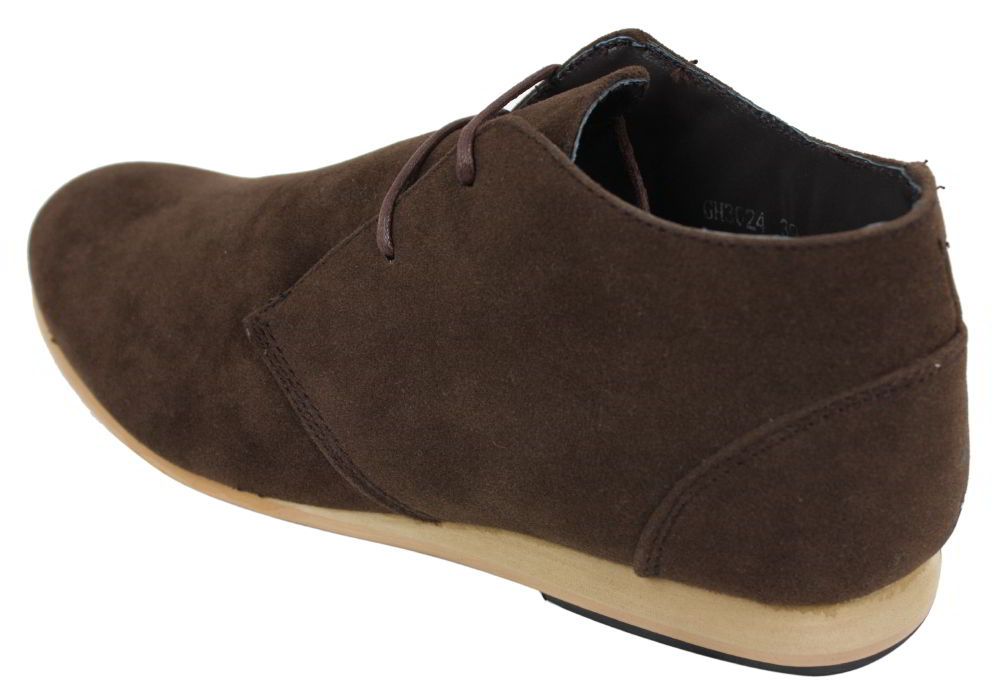 Herr Svarta Beige Bruna Marinblå Ökenstövlar Skor Mocka Höga Ankelboots Chelsea