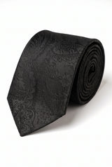 Svart paisleyslips för män, presentset