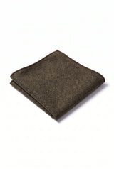Herrnäsduk i brun tweed