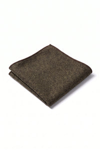 Herrnäsduk i brun tweed