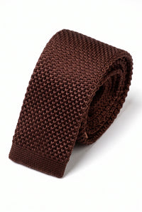 Herrslips i vinröd stickad polyester