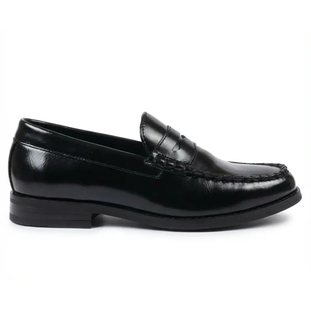 Klassiska Penny PU-läderloafers för män