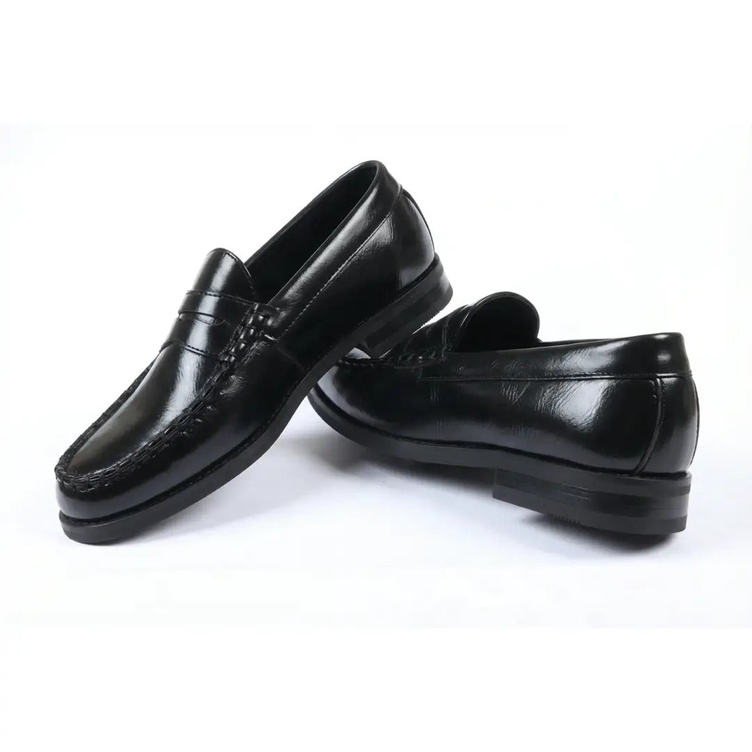 Klassiska Penny PU-läderloafers för män